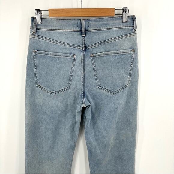 Express Straight Ankle High Rise Button Fly Jeans Size 6S - Picture 6 of 9